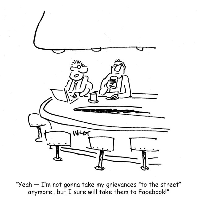 Facebook grievance cartoon