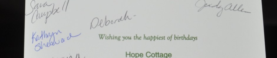 Hope Cottage Birthday card