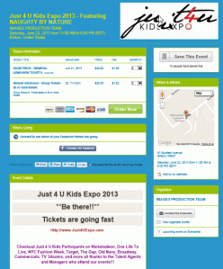Kids 4U tickets page