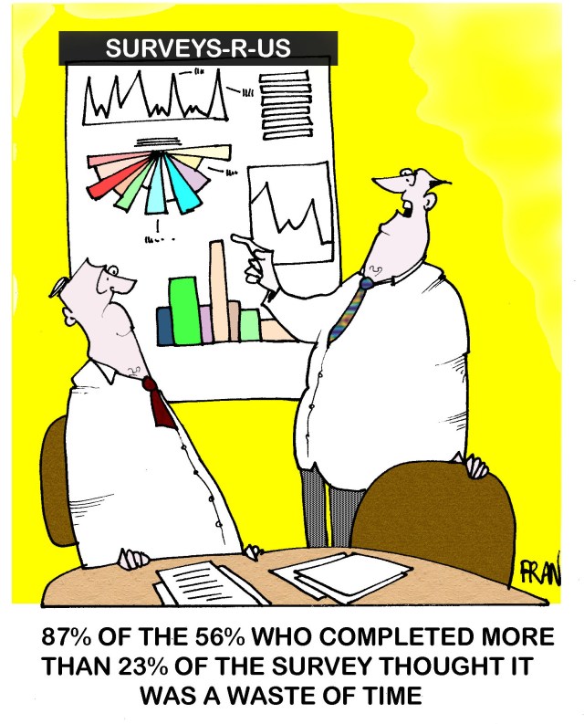 CartoonStock survey cartoon