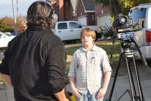 Kameron Badgers on set Ghede Origins