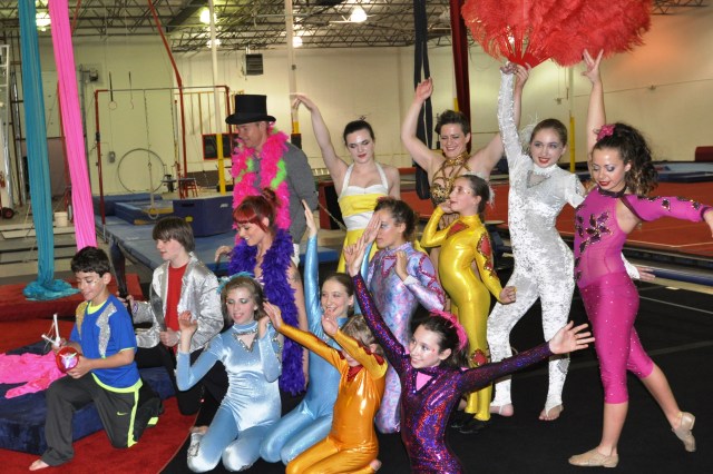 Lone Star Circus School performers on WFAA May 5 2015