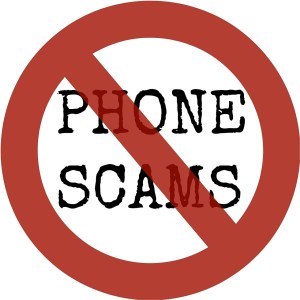 No Phone Scams Graphic by Clandestino Pixabay Creative Commons License