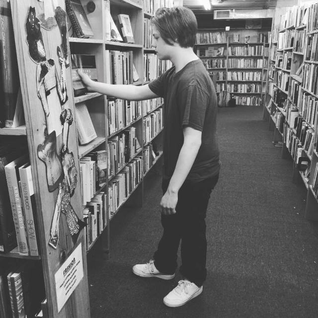 Actor Kameron Badgers on the set of Beyond the Bridge